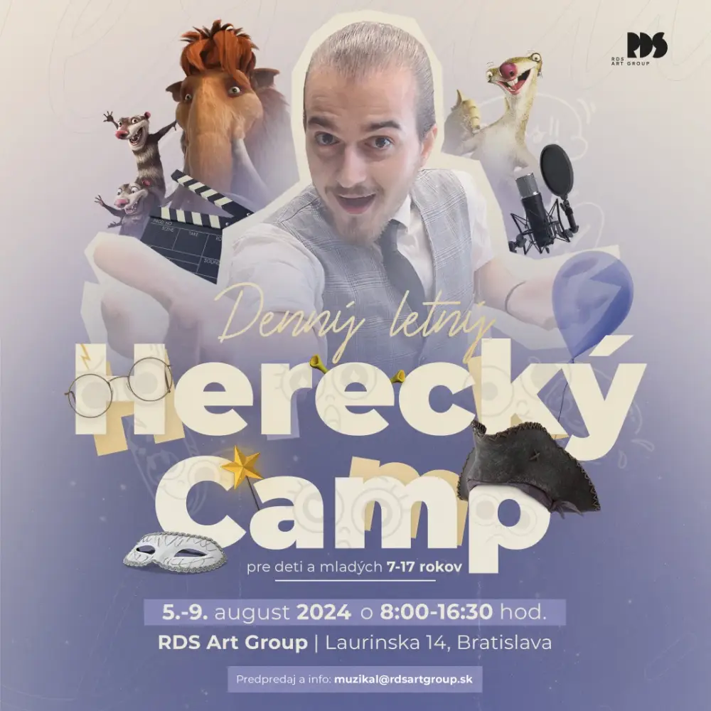 Letný denný Herecký camp pre deti a mladých 7-17 rokov